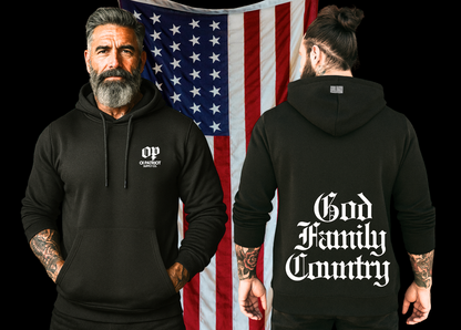 GOD, FAMILY, COUNTRY HOODIE